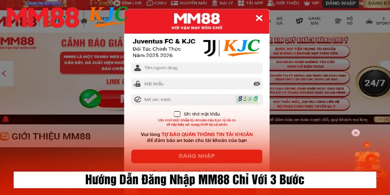 Hướng Dẫn Đăng Nhập MM88 Chỉ Với 3 Bước
